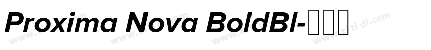 Proxima Nova BoldBl字体转换